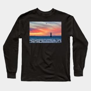 Whiteford Lighthouse, Gower, Wales Long Sleeve T-Shirt